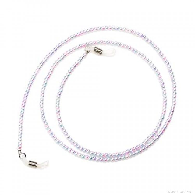 Sopaila Pearl Beads Eyeglasses Chain String Holder Sunglasses Necklace Chain Cords PinkA