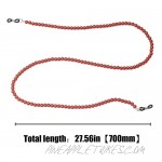 Sopaila Pearl Beads Eyeglasses Chain String Holder Sunglasses Necklace Chain Cords Red