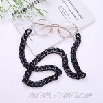 TEAMER Fashion Colorful Eyeglass Chain Sunglass Bohemian Acrylic Rough Twist Sunglass Strap for Women