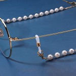 Zoestar Sunglasses Necklace Holder Pearl Eyewear Retainer Lanyard Fashion Party Beaded Eyeglasses Accessory Chain for Women and Girls