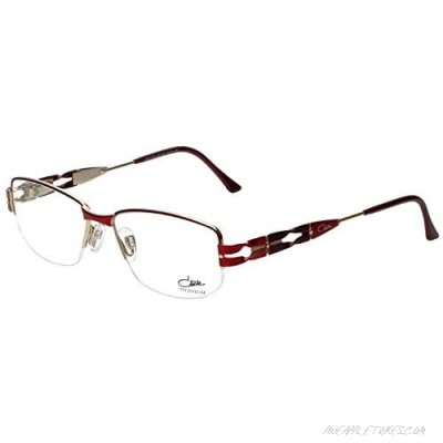 Cazal Designer Eyeglass Frames 1203-002 in Red 52mm