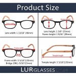 COMPUTER READING GLASSES 3 pack Blue Light Filter Readers Blocking UV Rays Women with Bamboo-Look Temples