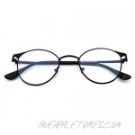 D.King Vintage Round Metal Frames Clear Lens Glasses Eyeglasses
