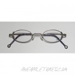Enjoy 5834 Mens/Womens Oval Full-rim Eyeglasses/Glasses (43-23-140 Silver)