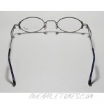 Enjoy 5834 Mens/Womens Oval Full-rim Eyeglasses/Glasses (43-23-140 Silver)