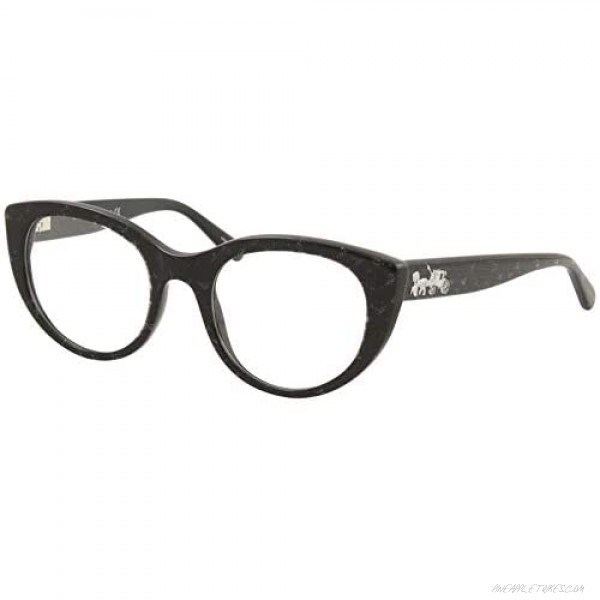 Eyeglasses Coach HC 6132 5572 Black With Silver Glitter Faci