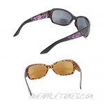 Bifocal Women Sunglasses Reading Glasses Rhinestone (2 Pairs) Oversized Full Frame