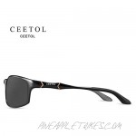 CEETOL Sunglasses for Men Women Classic Square Retro Mental Frame Vintage Driving Sunglasses
