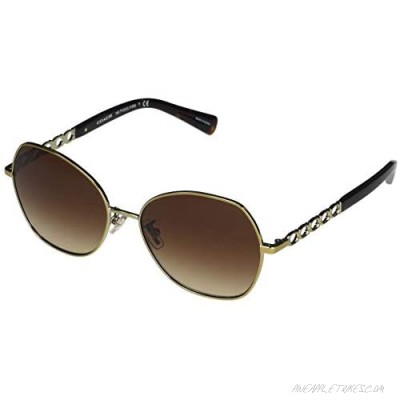 COACH HC7112 56 mm Cat Eye Metal Sunglasses