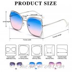 DUCO Oversized Fashion Sunglasses for Women Colorful UV Protection Lens Trendy Retro Designer Sunglasses DC1226