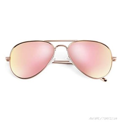 FEISEDY Classic Men Polarized Aviator Sunglasses 60MM UV400 Lenses Women Metal Big Frame B2610