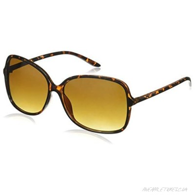 Foster Grant Women's Pf 18 Round Sunglasses Tortoise/Brown Gradient 60 mm