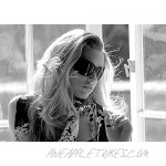 Hoven Monaco 31-4313 Honey Tort Frame Brown Polycarbonate Lens Women Sunglasses