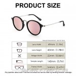 PANNER Retro Round Sunglasses for Men and Women Polarized UV400 Protection