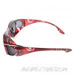 Polarized Rhinestone Wear Over Sunglasses- Size Large -Oval Rectangular Fit Over Lens Cover Sunglasses