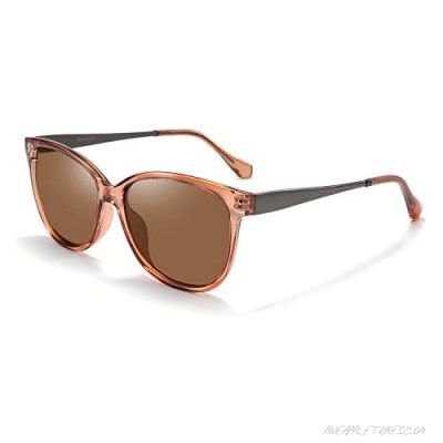RESVIO Classic Square Polarized Sunglasses for Women Vintage Trendy UV400 Protection