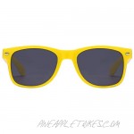 Retro Style Yellow Frame Vintage Smoke Lens Sunglasses for Ladies