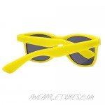 Retro Style Yellow Frame Vintage Smoke Lens Sunglasses for Ladies