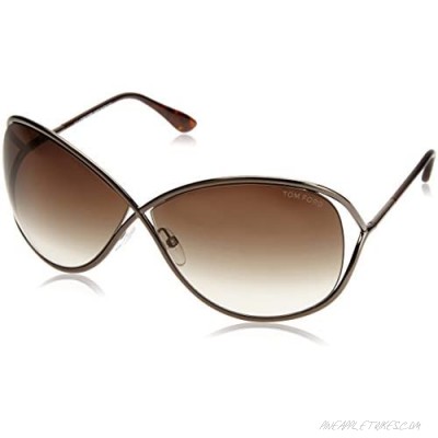 Tom Ford FT0130 Miranda Sunglasses 36F Shiny Dark Bronze 68-10-115