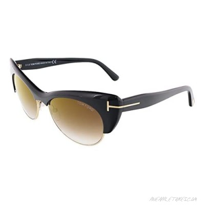 Tom Ford Lola Sunglasses in Shiny Black FT0387 01G 54