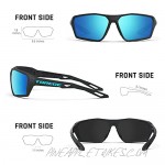 TOREGE Polarized Sports Sunglasses for Men Women Cycling Running Golf Fishing Sunglasses with Durable Lens TR36