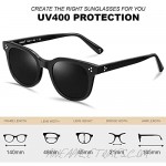 TSEBAN Polarized Sunglasses for Women UV400 Protection Hand-Polished Acetate Frame Classic Retro Style