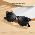TSEBAN Polarized Sunglasses for Women UV400 Protection Hand-Polished Acetate Frame Classic Retro Style