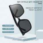 YIMI Sunglasses Women Men Fashion Trendy Rectangle Sunglasses UV Protection Driving Sunglasses