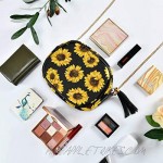 ALAZA Women's Stylish Yellow Sunflower PU Leather Crossbody Bag Shoulder Purse with Tassel