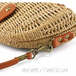 CHIC DIARY Summer Beach Crossbody bag for Women Straw Handwoven Rattan Clutch Purse Shoulder Handbag with Removable Strap