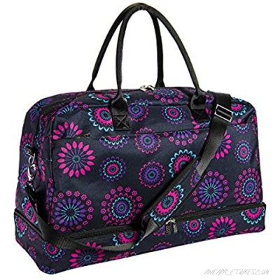 Hospital Bag for Labor and Delivery for New Moms (Purple Circle_A4042)