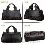 Leather Handbag Fashion Leopard Bag Shoulder Messenger Bag Large Capacity Bag for Ladies