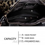 Leather Handbag Fashion Leopard Bag Shoulder Messenger Bag Large Capacity Bag for Ladies