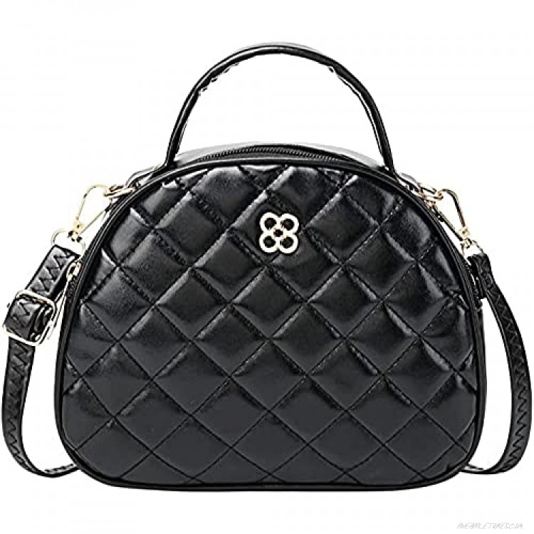 Nuwa Small Crossbody Bags Shoulder Bag for Women Stylish Tassel Lady Messenger Cute Purse Handbag PU Leather Diamond Color