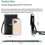 Peacocktion Small Crossbody Cell Phone Bag for Women Leather Shoulder Bag Card Holder Phone Wallet Purse