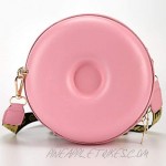 QiMing Doughnut Purse Shoulder Bag PU Circular Crossbody Handbag for Women girl