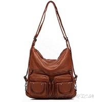 Soft Leather Purse Large Tote Bag for Women Multiple Pocket Hobo Shoulder backpack Bag 2019