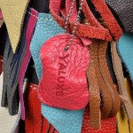 YALUXE Women's Soft Lambskin Leather Multicolor Tote Crossbody Shoulder Bag Tassel Fringe