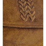ZLYC Women Bohemian Nubuck Leather Fringe Bag Pouch Tribal Tassel Cross Body Shoulder Bag