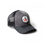 J&D Productions Allis Chalmers Tractor Hat Gray with Black Mesh 1914 Logo