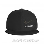 Just HODL It Cryptocurrency Adjustable Flatbrim Snapback Cap Classic Baseball Cap Trucker Hat Black