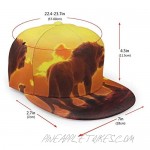 Simba Lion King Baseball Cap Men Solid Flat Bill Adjustable Snapback Hats Unisex Perfect for Running Workouts and Outdoor Activities Black