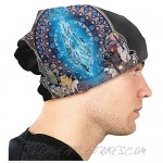 1030 Slouchy Knit Beanie for Men & Women Eorzea University - Final Fantasy Warm Snug Decorative Hat Cap Black
