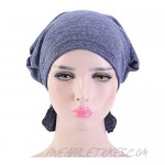 beauty YFJH Women's Twist Pleasted Cotton Turban Hat Cancer Chemo Beanies Cap Headwrap Headwear Hair Cover