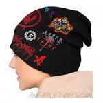 CYROZM 3D Printed Beanie Hat Hatchetman ICP Warm Slouchy Knit Fashion Cap Headwear for Man (Black2)