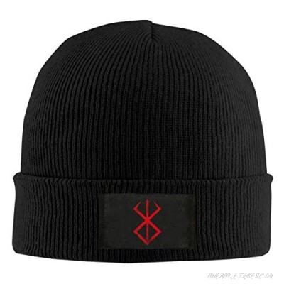 HUbGO Design Unisex Men's Womens Winter Sacrifice Berserk Symbols Knit Hat Black
