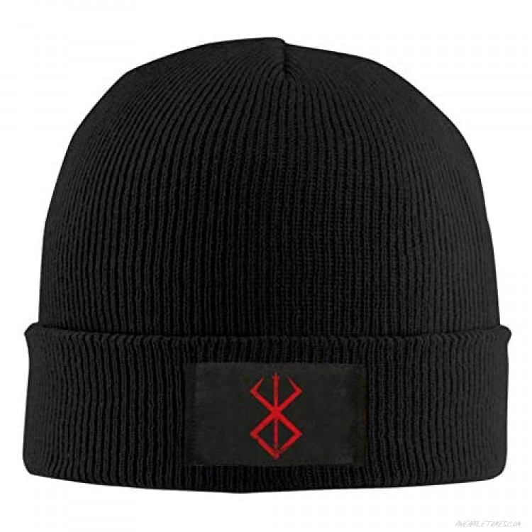 HUbGO Design Unisex Men's Womens Winter Sacrifice Berserk Symbols Knit Hat Black