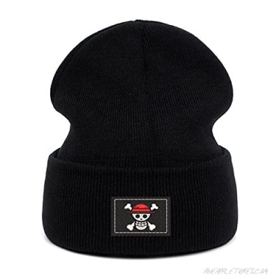 JIAHUA Anime Hat Unisex M Embroidery Knitted Hats Men Women Adult Winter Outdoor Ski Hat