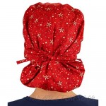 Shooting Stars (Red) - Designer Banded Bouffant Working Ponytail Style Cap