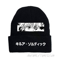 Skull Hat Stretch Hedging Cap Anime Pattern Hunter X Hunter Killua Zoldyck Winter Warm Beanie Caps Knitting Hat for Men Women